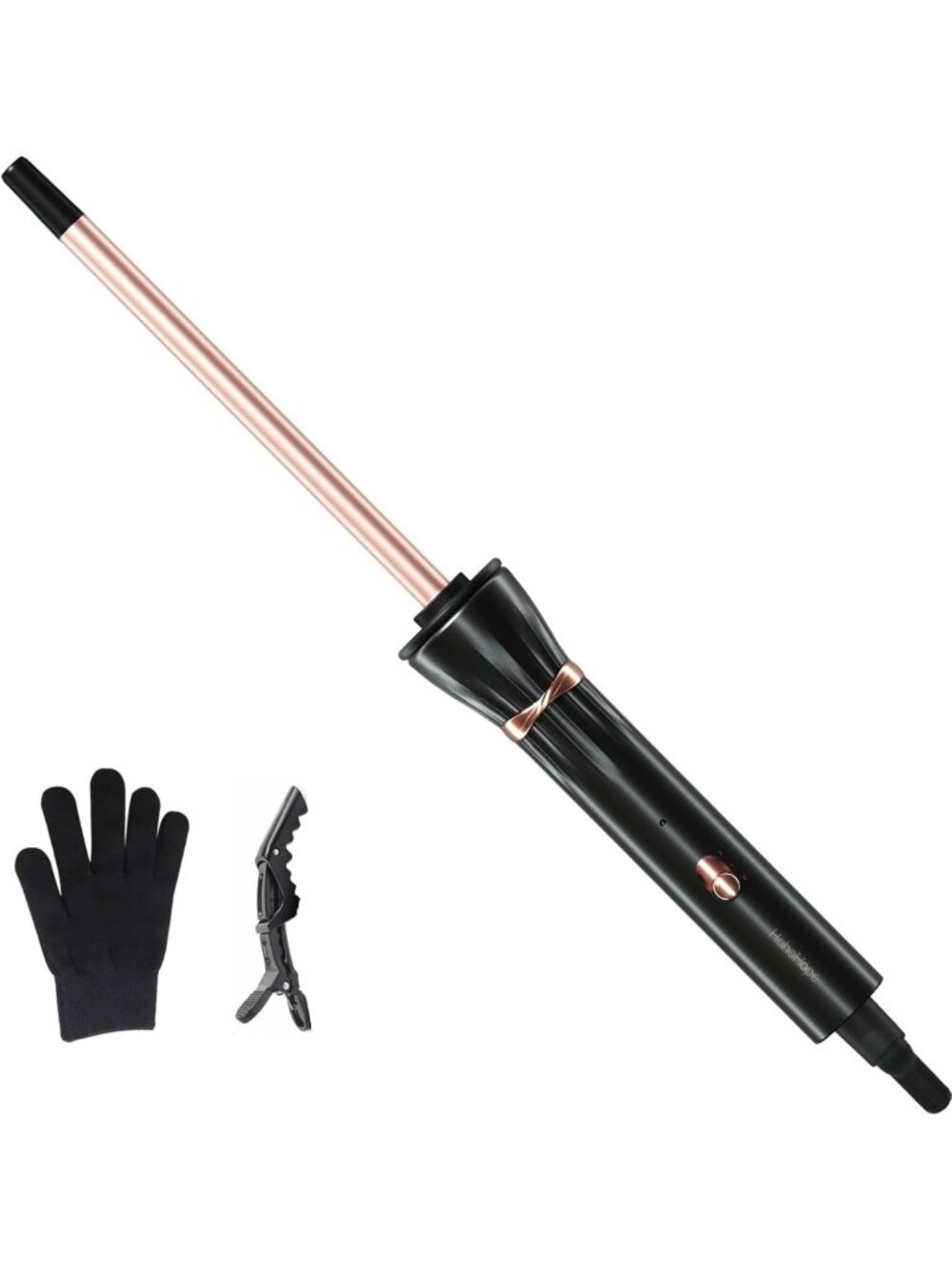 3/8 Inch Ceramic Curling Iron Wand - Small Barrel Curler for Tight Curls